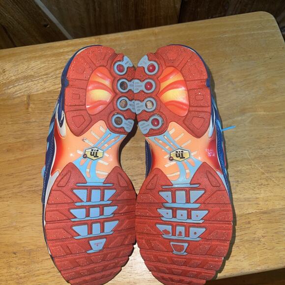 Nike Air Max Plus GS 'SWOOSH CHAIN' Blue Orange White CQ4816 400 GS Sz 5Y - Picture 8 of 8